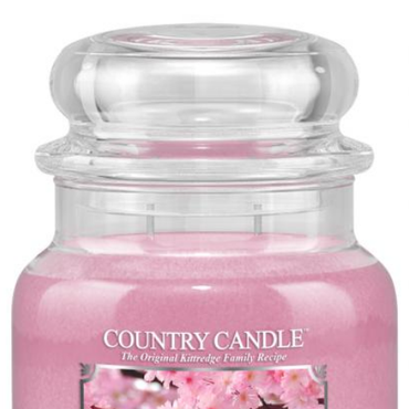  Country Candle - Cherry Blossom - Średni słoik (453g) 2 knoty Świeca zapachowa